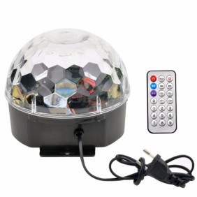 Crystal Magic Ball Light RGB MP3 DJ - Bluetooth - Φωτορυθμικό