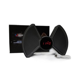 3 in 1 Bluetooth speaker  (Bluetooth speaker+Powerbank+alarm clock) DS-7605   DANIU®  - Χρώμα Μαύρο