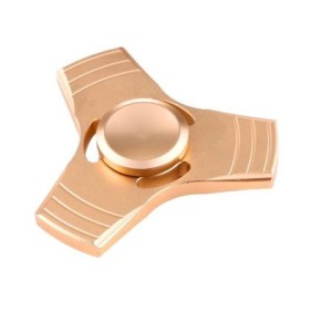 Aluminum Material 29gr - Fidget Spinner  Three Leaves 3 Minutes Rotation Time, Small Steel Beads Bearing  (Gold) - OEM 3LG20