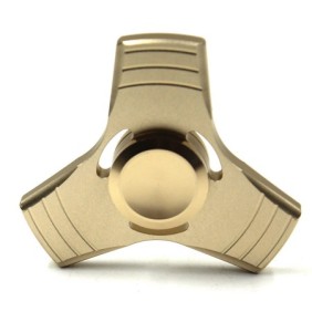 STEEL 53gr - Fidget Spinner  Three Leaves 3 Minutes Rotation Time, Small Steel Beads Bearing + (Gold) - OEM 3SG20