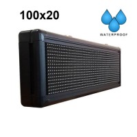 ALIB S102 - 100x20cm Πινακίδα LED κυλιόμενων μηνυμάτων  - Aδιάβροχη - OEM