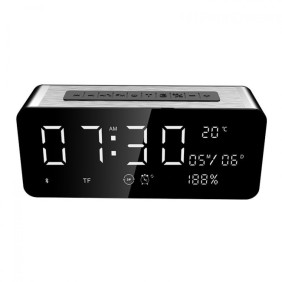 Επιτραπέζιο Ρολόι Multimedia Ηχείο Bluetooth με Ξυπνητήρι, USB/SD Player FM Radio Sardine®