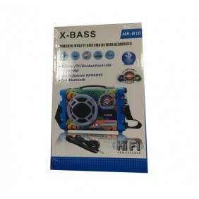 X-BASS MK-B10 - Φορητό Ηχοσύστημα Bluetooth USB/SD Karaoke Mp3 Player – Multimedia Speaker