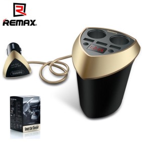 REMAX smart car charger 2 ports 3 USB, CR-3XP