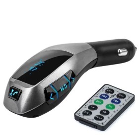 Πομπός Αυτοκινήτου Fm Αναμεταδότης Bluetooth & Φορτιστής USB, SD, AUX με Τηλεχειριστήριο - x6fm