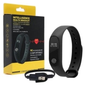 Health Wristband Fitness Tracker - Smart Watch Strap  (Black)