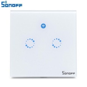 Sonoff T1 EU AC90V-250V 600W Smart Wifi Wall Touch διπλός
