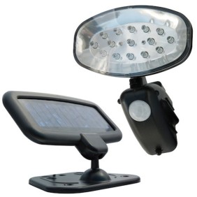 Solar Light Αδιάβροχο LED Ηλιακό Φωτιστικό με Αισθητήρα Κίνησης & Φωτός – 15 LED Solar PIR Light – 7233 OEM