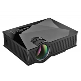Mini projector UC46 - ΜΑΥΡΟ - 1200lumens - Led projector - Home theater projector - wifi projector - AIRPLAY - DLNA
