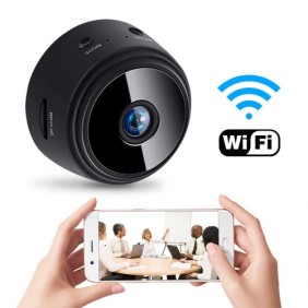 Mini HD spycam -  WIFI IP Κάμερα Ασύρματη  με Night Vision & Ανίχνευση Κίνησης 1080P  - ALIBSP200