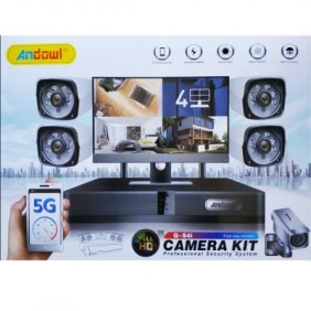 Σετ καταγραφής με 4 κάμερες CCTV Camera Kit Andowl Q-S4i