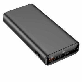 Veger T65A VP2032C Power Bank 20000mAh 65W με Θύρα USB-A και Θύρα USB-C Power Delivery / Quick Charge 3.0 Μαύρο