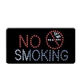 26x50cm ΦΩΤΙΖΟΜΕΝΗ ΔΙΑΦΗΜΙΣΤΙΚΗ ΠΙΝΑΚΙΔΑ LED NO SMOKING