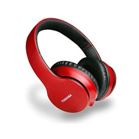 RZE-BT166H-RED - TOSHIBA AUDIO SLICK SERIES BT OVER EAR FOLDABLE HEADPHONES RED 